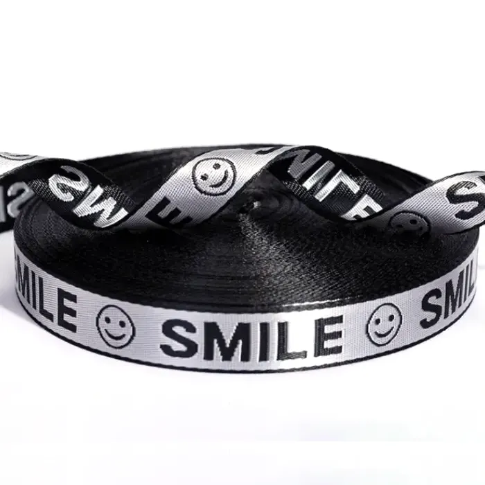 जॅकवर्ड विणलेला रिबन